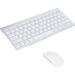 Wireless Keyboard And Mouse Combo Ultra Compact Slim Silver (Refurbished)