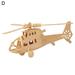 Chicmine 1Set 3D Puzzle Problem-solving Ability Eco-friendly Wood Airplanes 3D Puzzle Jigsaw for Boys