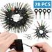 78PCS Wire Terminal Removal Tool Car Electrical Wiring Crimp Connector Pin Kit