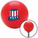 American Shifter Uncle Sam Hat Red Shift Knob with M16 x 1.5 Insert Shifter Auto Manual Custom Brody