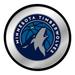 Minnesota Timberwolves 17.5" Modern Disc Mirrored Wall Sign