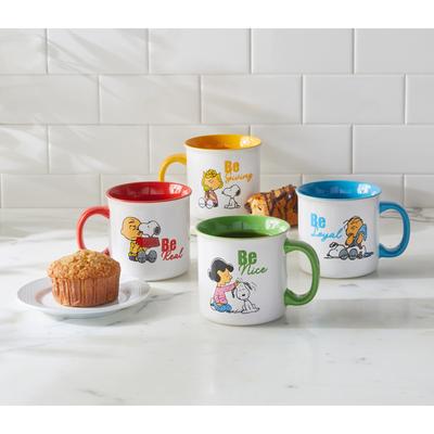 Set of 4 Peanuts Mugs by BrylaneHome in Multi