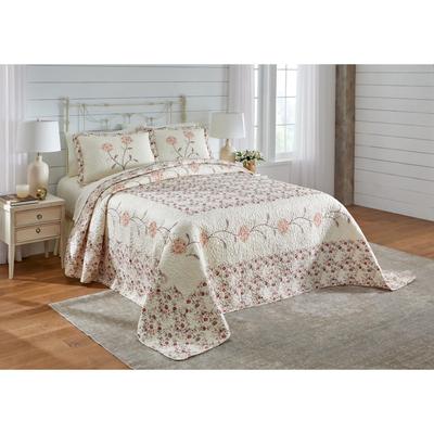 Margaret Embroidered Bedspread by BrylaneHome in Spice (Size TWIN)