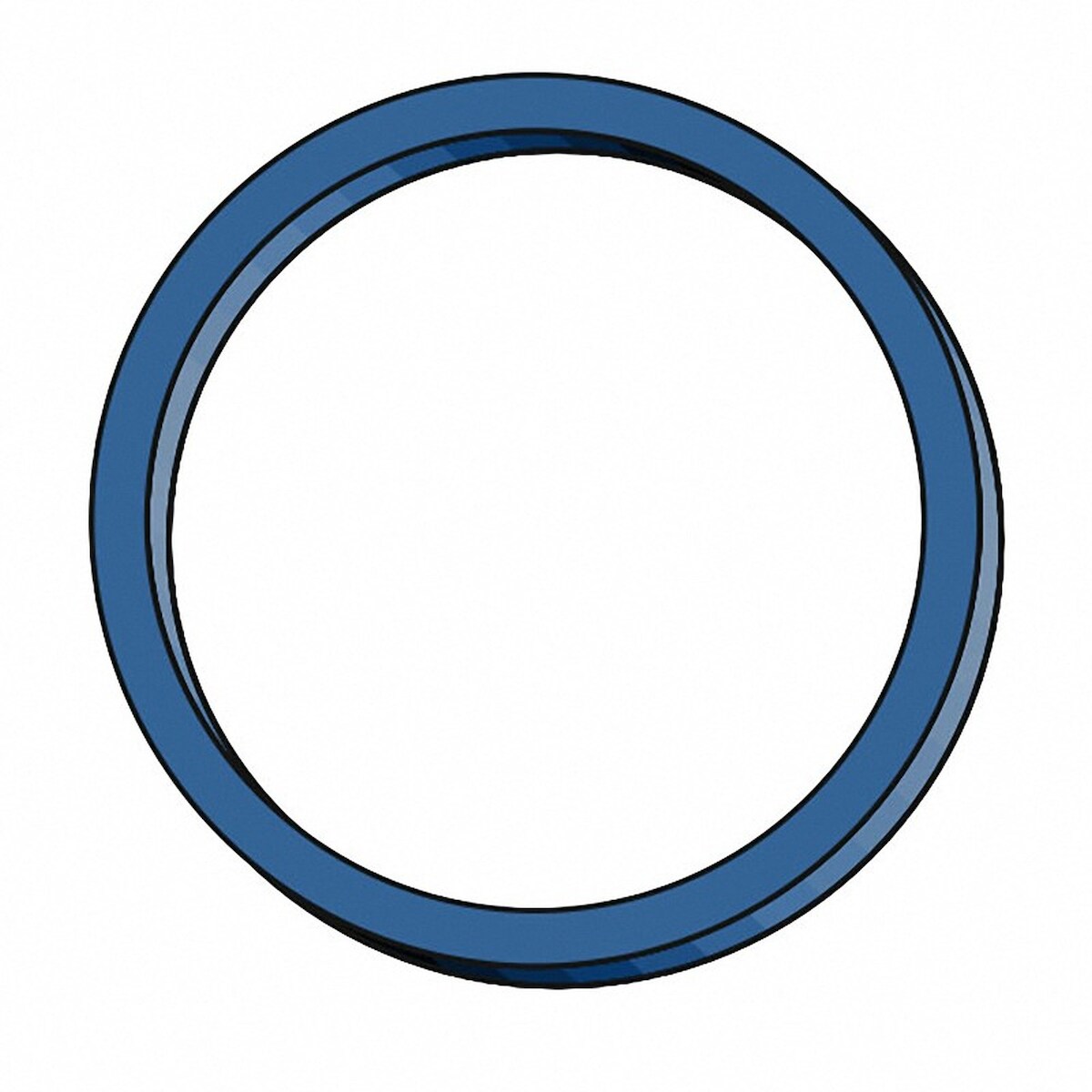 50x Gummiringe Gummibänder Ø 20mm 1mm in blau ca. 370 Stk. 50 gr. Image