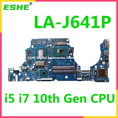 LA-J641P For HP Pavilion Gaming 15-DK 15t-DK Laptop Motherboard With i5-10300H i7-10750H CPU GTX1650 GTX1650TI 4G GPU 100% Test