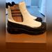 Burberry Shoes | New Burberry Smooth Vinyl Chelsea Boots | Color: White | Size: Eur 41 Uk 8