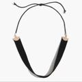Madewell Jewelry | Madewell Black Faux Suede Choker | Color: Black | Size: 11”