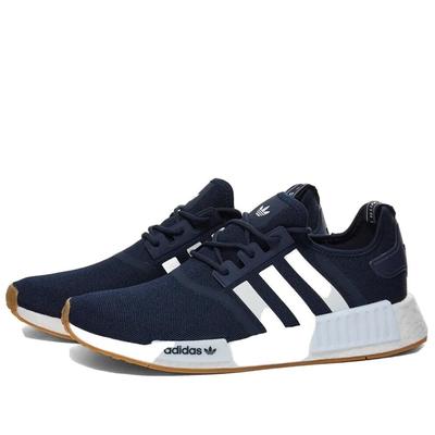 Adidas Shoes | Adidas Nmd_r1 Boost Men’s Shoes Legend Ink, White & Gum Gy6057 Size 5 | Color: Blue | Size: 5
