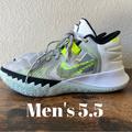 Nike Shoes | Nike Men 5.5 Kyrie Irving Flytrap V Summit White Volt Black Sneakers Basketball | Color: Green/White | Size: 5.5
