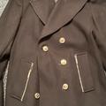 Michael Kors Jackets & Coats | Michael Kors, Black Pea Coat With Gold Detail | Color: Black | Size: 8