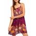 Free People Dresses | Free People “Who’s Sorry Now” Print Slip Dress | Color: Orange/Red | Size: S