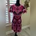 Michael Kors Dresses | Euc Michael Kors Pink Flowered Sheath Mini Dress | Color: Black/Pink | Size: 6