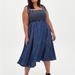 Torrid Dresses | New With Tags Torrid Chambray Dip Dye Tie Tank Dress 1x | Color: Blue | Size: 1x
