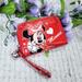 Disney Bags | Mix 'N Match 3/$15 Disney Minnie Mouse Red Sparkle Wristlet Wallet | Color: Red/White | Size: Os