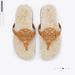 Tory Burch Shoes | New Tory Burch Miller Cloud Shearling Slides Sandals In Caramel Corn 10 | Color: Cream/Tan | Size: 10
