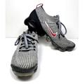 Nike Shoes | Nike Air Vapormax 3.0 Particle Grey Red Aj6900-012 Men's 9 Running Flyknit | Color: Gray | Size: 9