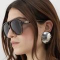 Gucci Accessories | New Gucci Women Aviator Brown Black Aviator Sunglasses Gucci | Color: Black/Brown | Size: Os