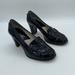 Michael Kors Shoes | Michael Michael Kors Black Patent Leather Loafer Block Heels Womens Size 6.5 M | Color: Black | Size: 6.5