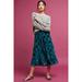 Anthropologie Skirts | Anthropologie Maeve Starry-Eyed Velvet Burnt-Out Midi Skirt Size S | Color: Blue/Green | Size: S