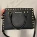 Michael Kors Bags | Michael Kors Selma Gold Studded Messenger Black Leather Crossbody Bag Authentic! | Color: Black | Size: Os