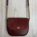 Michael Kors Bags | Michael Kors Crossbody Bag Purse Maroon Color Small - Pre-Owned | Color: Gold | Size: Os