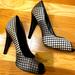 Nine West Shoes | Ladies Nine West Peekaboo Dot Heel, Navy, Gray & White Tones, Size 7.5 | Color: Gray/White | Size: 7.5