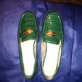 Michael Kors Shoes | Michael Kors Finley Croc Embossed Loafer Size 8.5 | Color: Green | Size: 8.5