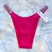Victoria's Secret Swim | New Victoria's Secret Swim Shine Strap Sexy Bikini Bottoms Panty Red Pink Medium | Color: Pink/Red | Size: M