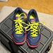 Nike Shoes | Nike Navy Blue, Pink And Fluorescent Green Revolution 2 Athletic Shoes 7.5 | Color: Blue/Pink | Size: 7.5