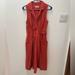 Anthropologie Dresses | Elm Collared Dress By Anthropologie - Size 10 | Color: Orange | Size: 10