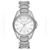 Michael Kors Accessories | Michael Kors Whitney Womens Pave Glitz Watch, Silver Stainless Steel Mk6687 | Color: Silver | Size: Os