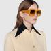 Gucci Accessories | New- Original Gucci Brown Gradient Square Ladies Sunglassesitem Gg1111s 004 | Color: Yellow | Size: Os