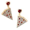 Kate Spade Jewelry | Kate Spade Pizza My Heart Dangle Earrings | Color: Gold/Red | Size: Os