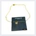 Coach Jewelry | Coach Gold Chain With Pendant Brand New Necklace | Color: Gold | Size: Os