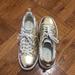 Michael Kors Shoes | Mk Gold Sneakers | Color: Gold | Size: 10