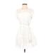 Simplee Casual Dress: White Dresses - Women's Size Small