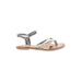 TOMS Sandals: Silver Shoes - Women's Size 7 1/2