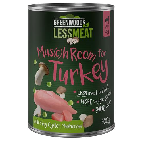 Greenwoods Less Meat mit Kräuterseitlingen 6 x 400 g - Pute