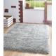 Lord of Rugs Modern Plain Shaggy Rug Silky Shiny High Pile Super Soft Bedroom Living Room Fluffy Thick Rug Aqua Blue Medium 120x170 cm (4'x5'6")