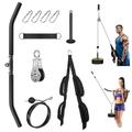 Cable Pulley System Home Gym, Weight Cable Pulley System Gym Fitness Cable Pulley Attachment Gym Equipment for LAT Pull Down, Biceps Curl, Arm Shoulder Back Workout