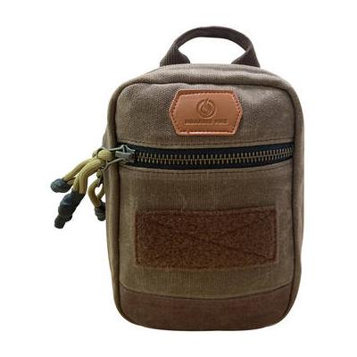 Roaring Fire Gear Smolder Waxed Canvas Organizer Pouch (Brown) RF-SMOLDER POUCH-BROWN