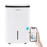 Honeywell 50 Pints per Day Smart Dehumidifier for Big Rooms up to 4000 Sq Ft (Previously 70 Pint) in White | 25.4 H x 15.8 W x 12.4 D in | Wayfair