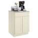 HOMEIBRO Ready To Assemble Base Cabinet - 2-door w/ 1-drawer in White | 34.5 H x 24 D in | Wayfair SW-B24-LCx