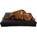 Bean Products Hemp Dog Bed w/ CertiPUR Fill Soft Soft Bed w/ Removable Cover Safe For Pets Cotton in Black | 42 H x 28 W x 5 D in | Wayfair