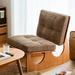 Slipper Chair - Corrigan Studio® Magdelin Upholstered Slipper Chair Polyester in Brown | 32.09 H x 33.46 D in | Wayfair
