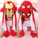 Disney-Chapeau lumineux Spiderman avec oreilles de lapin mobiles figurines d'action jouets pour