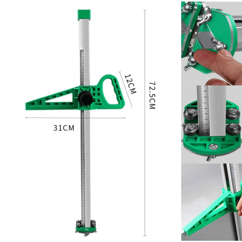Outil de découpe manuel pour plaques de plâtre, outil de découpe de cloisons sèches à pousser à la main, outil de découpe en acier inoxydable pour le travail du bois, outil de bricolage 12MM