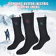 Chaussettes chauffantes électriques USB avec bouton chaussettes d'extérieur bottes de camping et