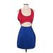 Silence and Noise Cocktail Dress - Mini: Red Color Block Dresses - Women's Size Small