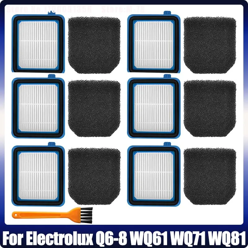 Ersatz wasch bar hepa filter für elektro lux Q6-8 wq61 wq71 wq81 staubsauger zubehör filter reinigungs werkzeug ersatzteile Image